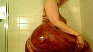 AmberCutie chocolate show - porn video