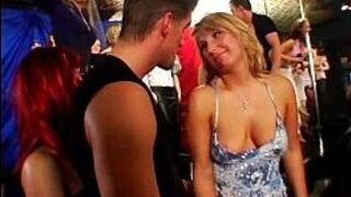 Club chicks fuck in public - porn video
