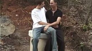 Ultimate anal whacking outdoors with perverted slender twinks - porn video