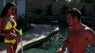 Beach Girl Rammed Pool Side - porn video