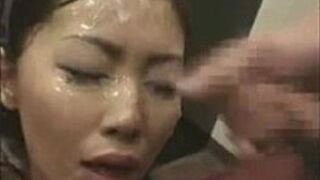 Cute Asian Sucks Dicks and Gets Multiple Cumshots - porn video