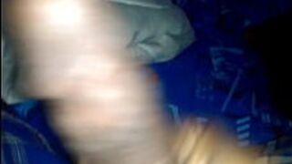 playing with my huge dick tryring to get hard - porn video