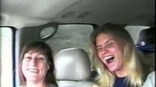 Sisters fucking on camera for a ride to Mardi Gras - porn video