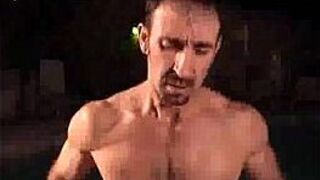 Hairy Daddy Gets Some Huge Cock Boning - porn video