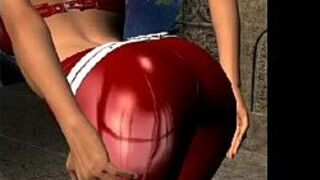 Pink haired anime hottie fucked doggystyle - porn video