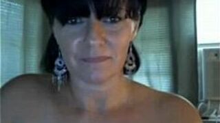 Sexy mature dildoing her ass on webcam - porn video